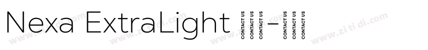 Nexa ExtraLight 超亮体字体转换